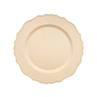 Piatto pvc d.33 avorio