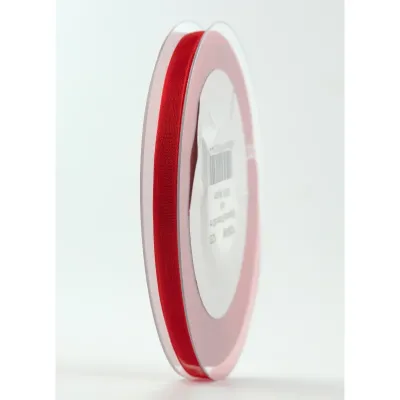 Nastro organdy mm.06 m.50 rosso