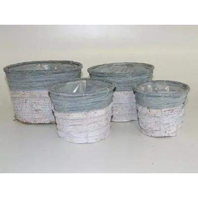 Crd-cachepot tondo d.19 (set 4)