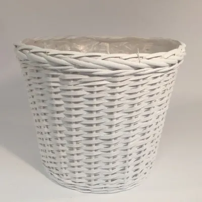 Cvr-cachepot bianco d.25