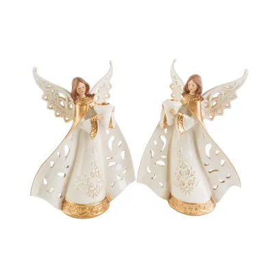 Angelo portacandela h. 18 assortito