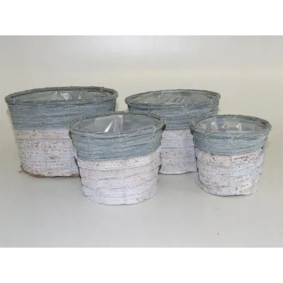 Crd-cachepot tondo d.19 (set 4)