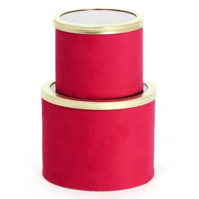 Scatola cart.vetro d.12 rosso (set 2)
