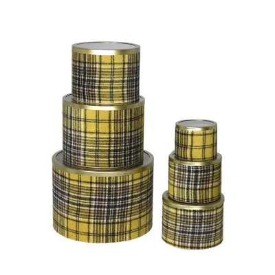 Scatola cart.vetro d.25 ocra (set 6)