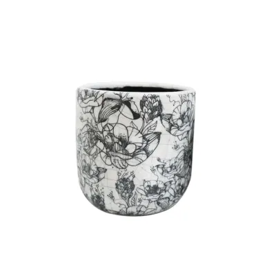 Df-cachepot crackle d.14 nero