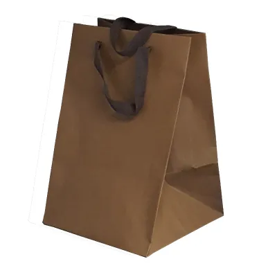 Shopper lusso 23x35 marrone (10pz)