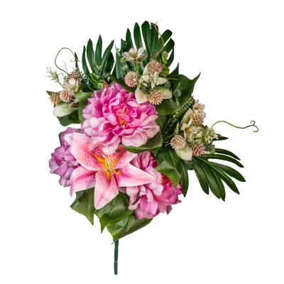 Lilium-peonia frontale cm. 50 lilla