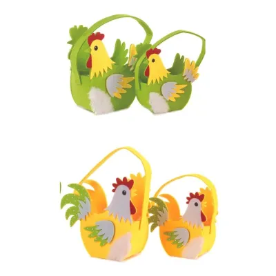 Borsa gallina panno 17x07 (set 2)
