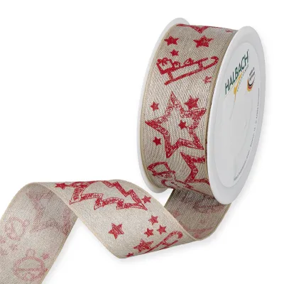 Nastro mm.40 m.15 christmas rosso