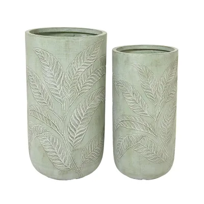 Vaso fibre h.71 verde (set 2)