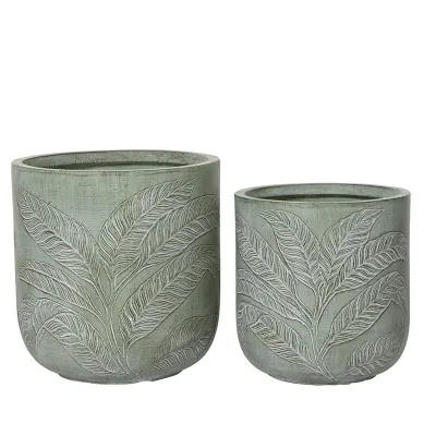 Vaso fibre h.39 verde (set 2)