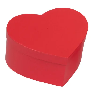 Scatola cuore cm.10 rosso