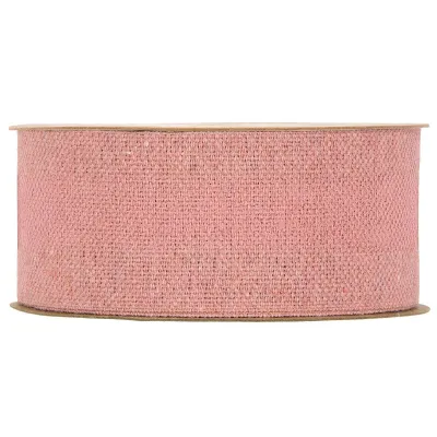 Nastro polycotton mm.38 m.20 rosa ant.