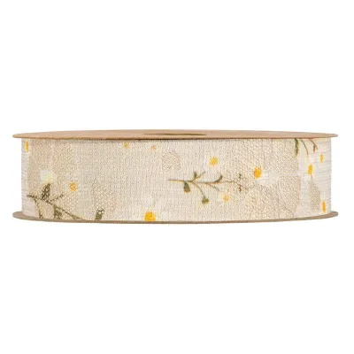 Nastro lt.daisies mm.25 m.100 crema