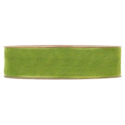 Nastro organza matt mm.25 m.20 v.oliva