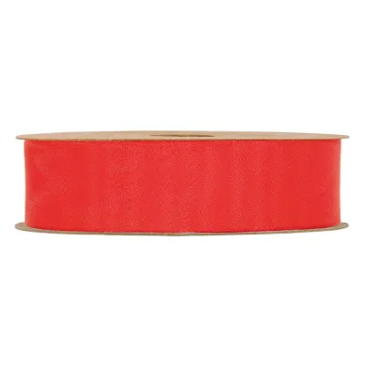 Nastro organza matt mm.25 m.20 rosso
