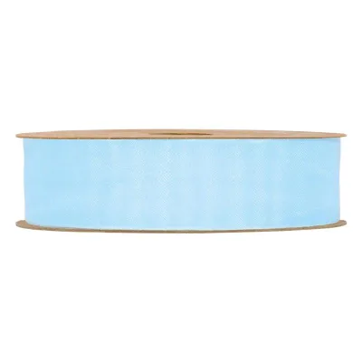Nastro organza matt mm.25 m.20 azzurro