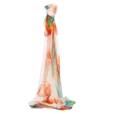 Foulard effetto seta 120x184 multicolor