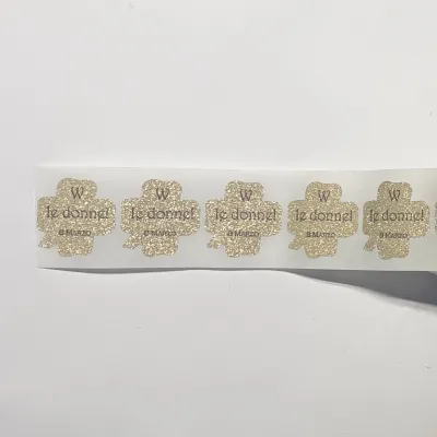 Etichette adesive w le donne (pz.100) glitter oro