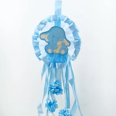 Fiocco elefantino azzurro
