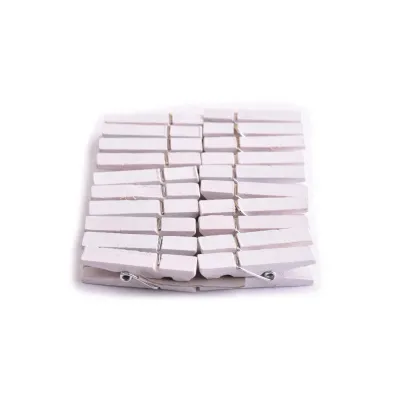 Mollette 35mm legno bianco (100pz)