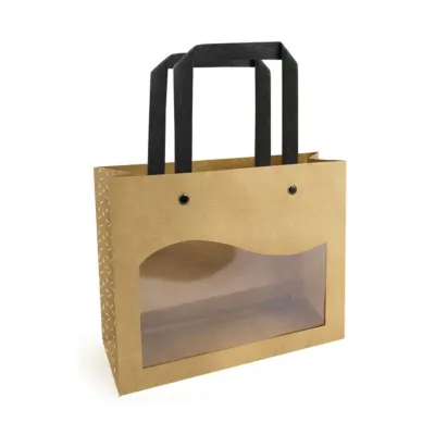 Shopper c.finestra 26x21 avana