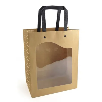 Shopper c.finestra 18x23 avana