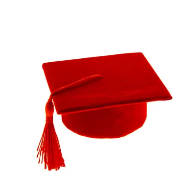 Scatolina laurea d.06 rosso (pz.6.)