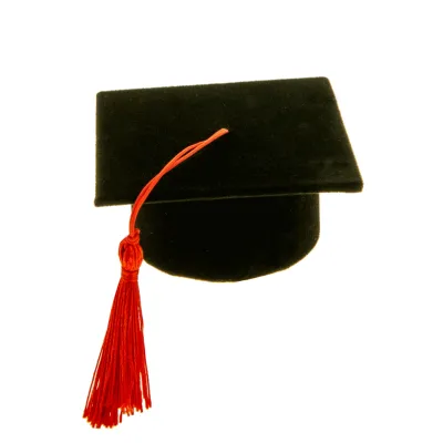 Scatolina laurea d.06 nero (pz.6.)