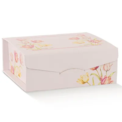 Scatola gift 33x25 tulips