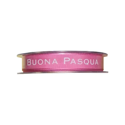 Nastro buona pasqua mm.15 m.20 rosa carico