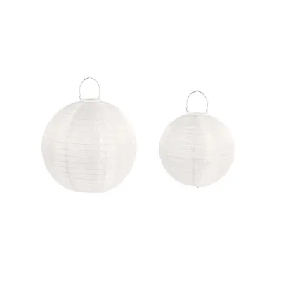 Lanterna solare diam.40 bianco (set 2)