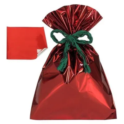 Buste 16x25 argentate f/pieno rosso (pz.50)