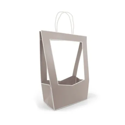 Portafiori carta 12x23 h.38 grigio
