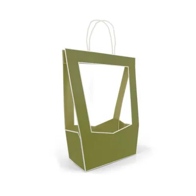 Portafiori carta 12x23 h.38 verde