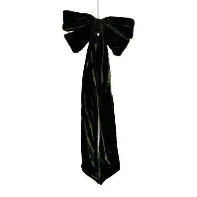 Fiocco velluto h.075 verde