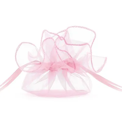 Disco organza 25x25 rosa (pz.10)