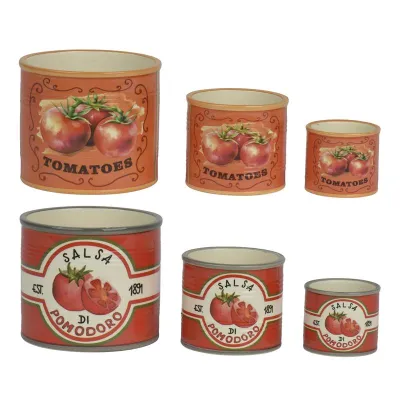 Cachepot ceramica d.14 tomato (set 3)