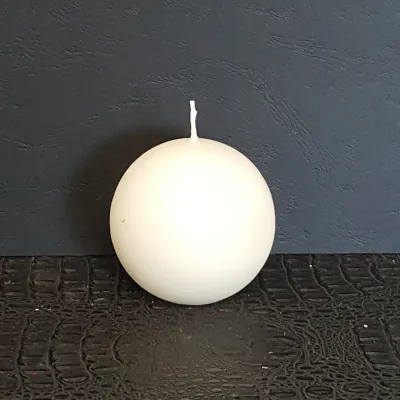 Candela sfera 100 avorio (pz.4)