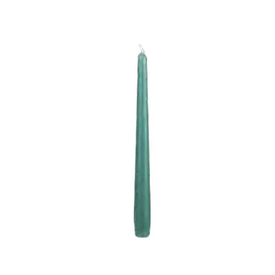 Candela conica 25 c verde mare (pz 12)
