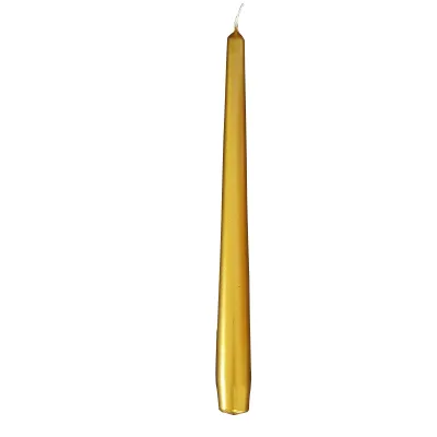 Candela conica 30 m oro (12 pz)