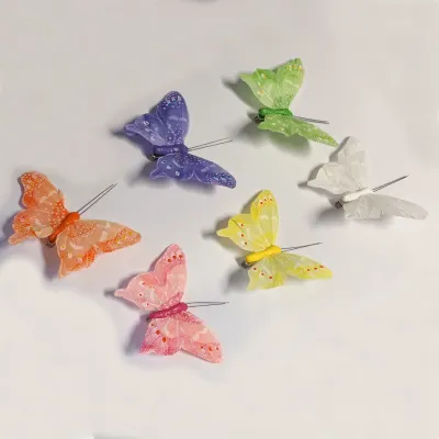 Farfalla clip cm.11 assort. (pz.12)