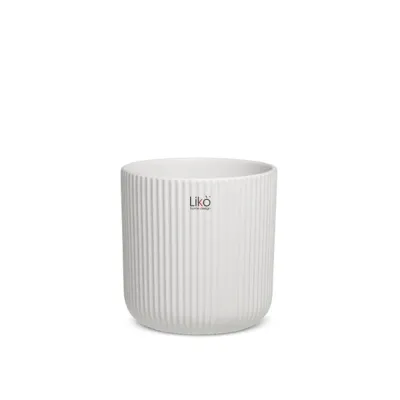 Narciso-cachepot d.16 bianco