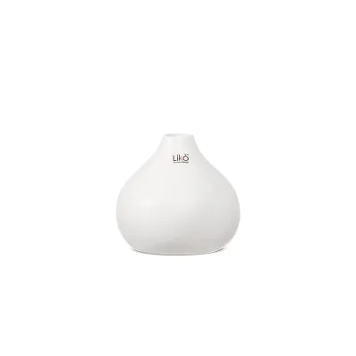 Bb-vaso ceramica d.13 h.12 bianco