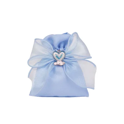 Sacchettino tessuto 08x10 azzurro (pz.12)