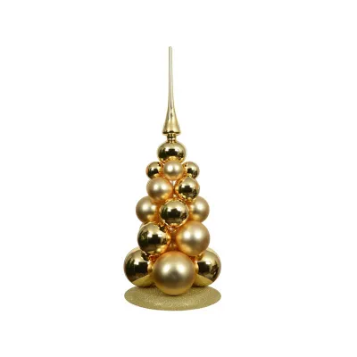 Albero palline vetro oro