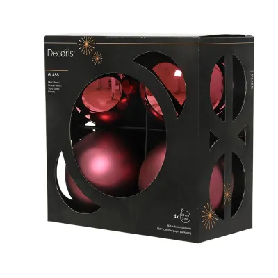 Pallina v 10 rosa ant. (pz.4)