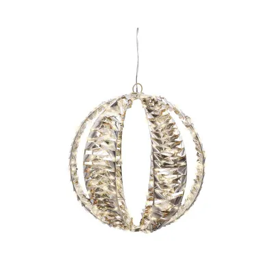 Sfera led d.30 oro luce calda
