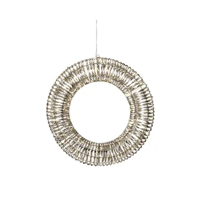 Corona led d.70 oro luce calda
