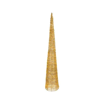 Albero cono led h.180 oro